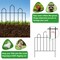 10 Pack Rustproof Decorative Garden Fence Panels - 23.6in H x 10ft L Metal Animal Barrier, Snap-On Border for Lawns & Gardens